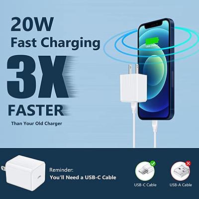 20W USB C Charger for iPad Pro 12.9/11 inch 2022/2021/2020/2018, iPad Air  5th/4th Generation, iPad 10th Generation, iPad Mini, iPhone 15 Pro Max, PD