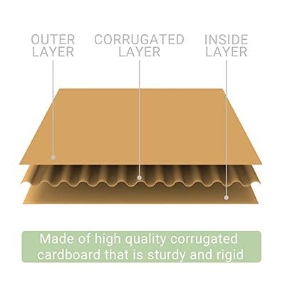 50 Pack Corrugated Cardboard Sheets for Mailers Flat Packaging Insert