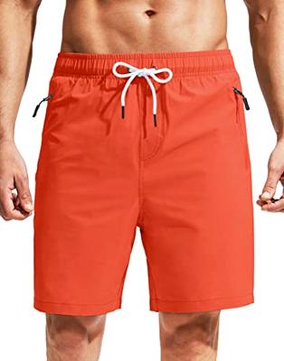 G Gradual Men Short Pants Swimming Trunks Beach Surf Shorts Quick Drying  Lightweight Waterproof Upf 50+ With Zipper Pockets