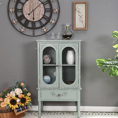 PHI VILLA Accent Cabinet - Entryway Cabinet for Living Room Small Buffet Cabinet  Storage Cabinet， 2 Door Accent Cabinet - Yahoo Shopping