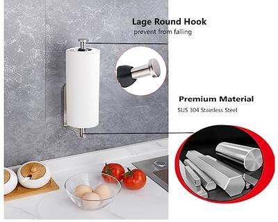 Wall Mount Paper Towel Holder Kitchen Bath Self-adhesive Roll Tissue Hanger  Rack