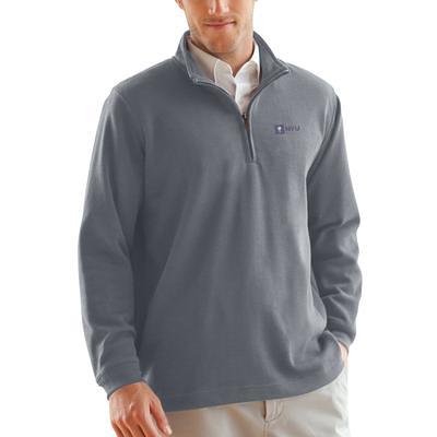 Iowa Cubs Antigua Big & Tall Fortune Quarter-Zip Pullover Jacket - Heather  Gray