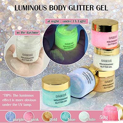 Body Glitter, Face Glitter, White Glitter, Teenitor 80g/2.8oz Face