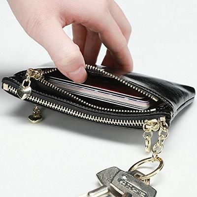 Leather coin pouch for women , Key Card Coin Purse, Key pouch, leather  change purse, Coin pouches