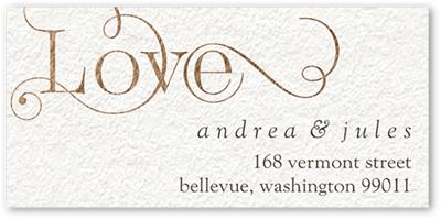 Wedding Address Labels: Swirly Date Address Label, White, Address Label,  Matte - Yahoo Shopping