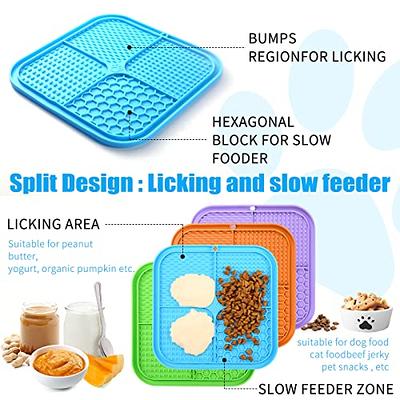 Dog Lick Mat Slow Feeder for Dogs, Premium Lick Pad with Suction