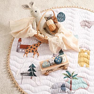 Animal Baby Playmat, Skin-Friendly Baby Activity Mat Infant and Baby  Quilted Playmat for Boys and