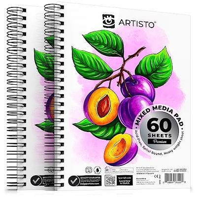 Artisto 9x12 Premium Sketch Book Set, Spiral Bound, Pack of 2