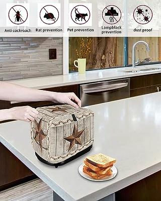 Toaster Cover, 2 Slice Toaster Cover Retro Pentagram Star Berries Farm  Vintage Wooden Board Background Kitchen Small Appliance Covers, Dust and  Machine Washable Bread Maker Cover (12w X 7.5d X 8h) 