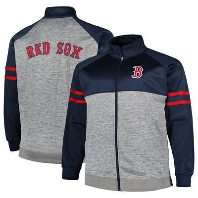 Boston Red Sox Mitchell & Ness Anorak Raglan Half-Zip Pullover Hoodie - Navy