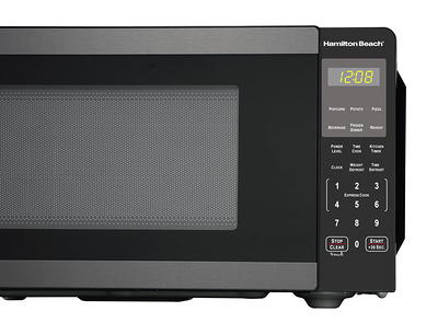 Sharp 1.4 cu.ft. Black Stainless Steel Countertop Microwave