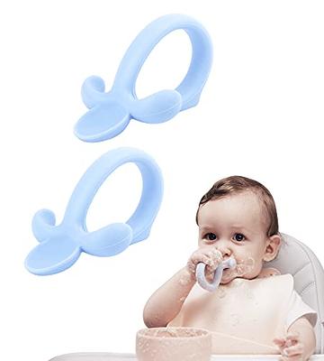 2 Pcs Baby Spoons Self Feeding 6 Months Silicone Baby Spoons First Stage  and