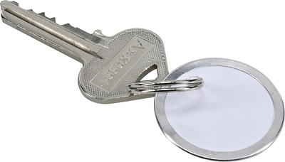 CousinDIY Silver Split Ring Key Chain with Clip, 3 Pc. Pack 