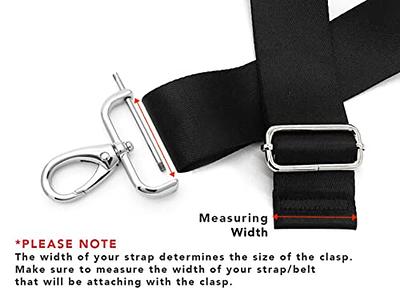 CRAFTMEMORE 2pcs Detachable Snap Hook Swivel Clasp with Screw Bar