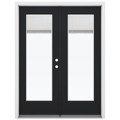 JELD-WEN 60-in x 80-in Low-e Primed Steel French Left-Hand Inswing