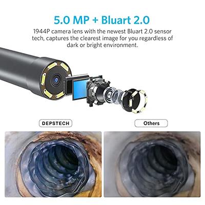 DEPSTECH Dual Lens Wireless Endoscope with 7 LED Lights, HD