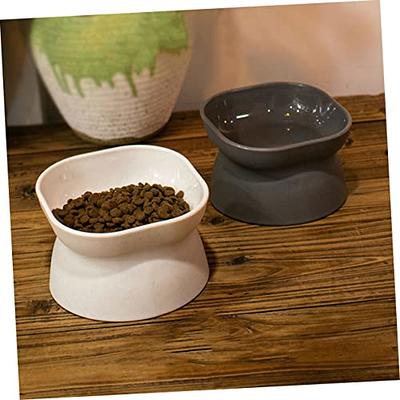 LE TAUCI Cat Food Bowl Ceramic, 8 Oz Small Cat Food Dishes for Indoor Cats,  Cat Water Bowl, Relief Whisker Fatigue Cat Bowls, Cute Paw Shaped Kitten  Bowls, Cat Plates, Small Animal