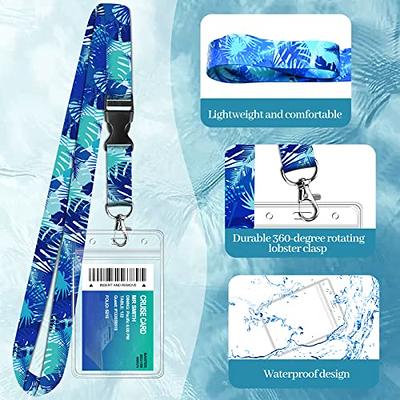 Cruise Lanyard, 3 Pack Cruise Lanyard with Waterproof ID Card