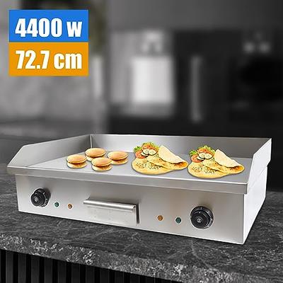 Electric 1800W Griddle Flat Top Grill Hot Plate BBQ Countertop Commercial  Grills