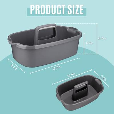 KeFanta Shower Caddy Basket, Portable Shower Tote, Plastic Dorm College  Shower Organizer Bucket with Handles, Cream