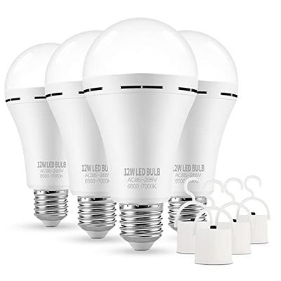 Emergency LED Light Bulb with Rechargeable Battery for Hurricane Power  Outage