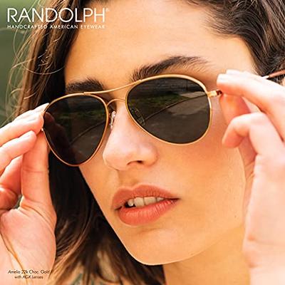 Randolph - Aviator 52mm 23K Gold Sunglasses / Skytec AGX Lenses