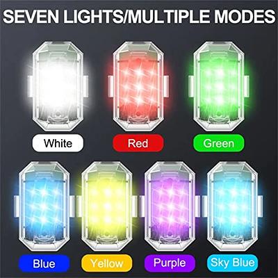 High Brightness Wireless Led Strobe Light,7 Colors Led Strobe Lights  Rechargeable Lights,anti-collision Lights Emergency Warning Lights For  Motorcycle