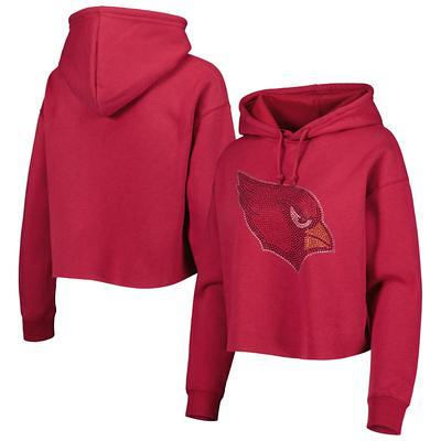 Women's League Collegiate Wear Ash Louisville Cardinals 1636 Cropped Pullover Hoodie Size: Medium