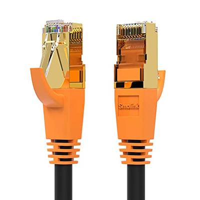 Tesmax Cat 8 Ethernet Cable 6FT, High Speed Gaming Internet Cable, 40Gbps  2000Mhz 26AWG Cat8 LAN Cable, Heavy Duty Outdoor&Indoor Network Cable with  Gold Plated RJ45 Connector for Router, Modem, PC 