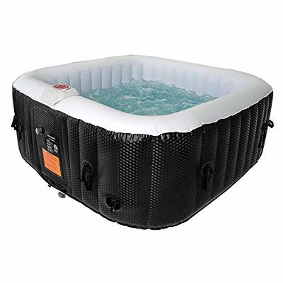 WEJOY Portable Hot Tub 61X61X26 Inch Air Jet Spa 2-3 Person Inflatable  Square Outdoor Heated Hot Tub Spa with 120 Bubble Jets, Grey - Yahoo  Shopping