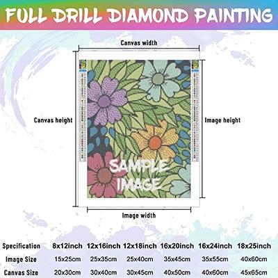 YALKIN 5D Diamond Painting Kits for Adults Beginners, DIY 5D Diamond Art for Adults Clearance Paint by Number with Gems Full Round Drill for Kids