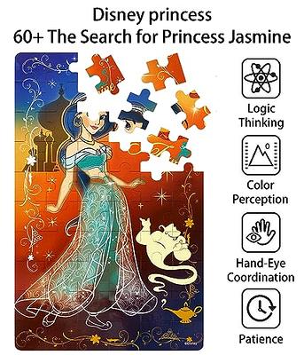 NEILDEN Disney Puzzles in a Metal Box 60 Piece for Kids Ages 4-8 Jigsaw  Puzzles for Girls and Boys Great Gifts for Children