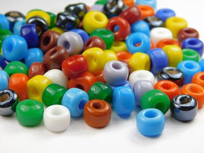 Opaque Butterfly Pony Beads 50 Pieces