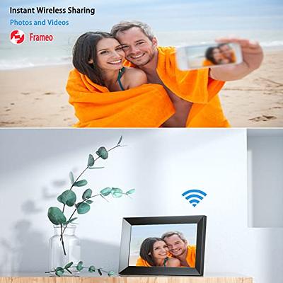  Frameo 10.1 Inch WiFi Digital Photo Frame with IPS Touch  Screen HD Display, Easy to Send Picture and Video Remotely via APP from  Anywhere, 16GB Large Storage, Auto Rotate, Slideshow