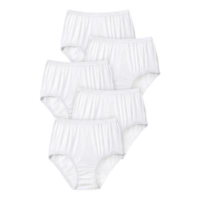 Plus Size Women's Nylon Brief 5-Pack by Comfort Choice in White Pack (Size  9) Underwear - Yahoo Shopping