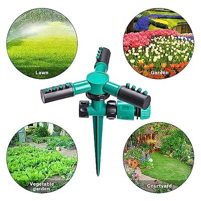 Kadaon Garden Sprinkler, 360° Rotating Lawn Sprinkler with Up to