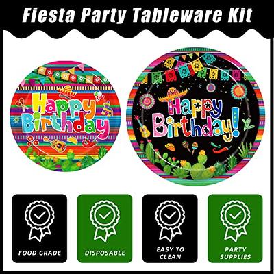 Kepeel 96 Pcs Mexican Birthday Party Plates, Fiesta Party Decorations  Supplies Cinco De Mayo Carnival Birthday Party Paper Plates Napkins  Colorful Stripe Serape Baby Shower Tableware, Serves 24 - Yahoo Shopping