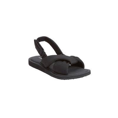 Wide Width Women's The Taylor Sandal By Comfortview by Comfortview in Black  (Size 8 W) - Yahoo Shopping