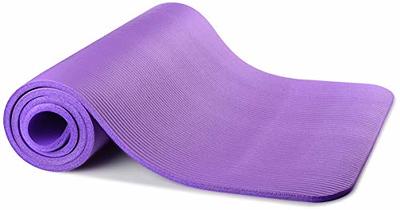 Signature Fitness All Purpose 1/2-Inch Extra Thick High Density Anti-Tear Exercise  Yoga Mat with Carrying Strap, Purple - Yahoo Shopping
