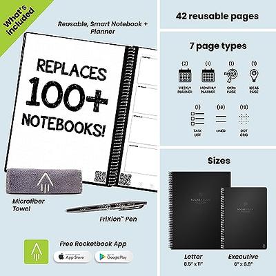 Rocketbook  FUSION (A5) 7-in-1 Erasable Smart Notebook Executive