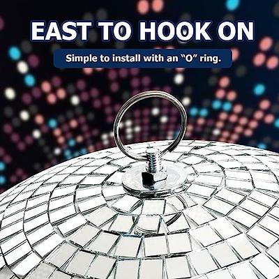 Mirror Disco Ball, Stage Lightning Effect Ball with Hanging Ring for DJ  Club Stage Bar Party, Wedding Decoration (Gold - 12 inch)