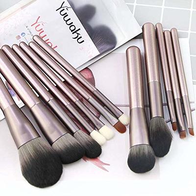 Eye Makeup Brushes Set,WWW 12PCS Eyeshadow Brushes Set Professional,Premium  Synthetic Foundation Brush Blending Brush for Makeup with 1 Wet & Dry