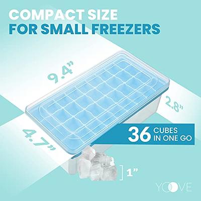 Large Ice Cube Tray - BPA-Free and Flexible Silicone Mold Makes Eight  2x2-Inch Cubes - Chill Water, Lemonade, Cocktails, or Juice by Home-Complete