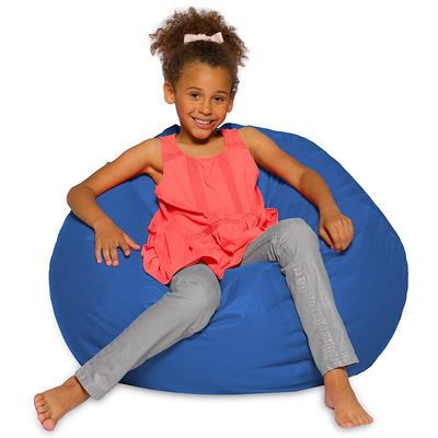 Big Joe Joey Bean Bag Chair, Plush, Kids/Teens, 2.5ft, Gray 