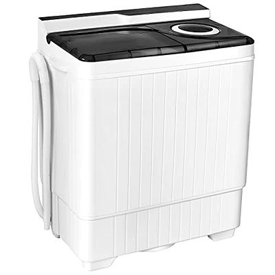Zenstyle Portable Washer Compact Twin Tub 9.9 lb Mini Top Load Washing Machine Washer/Spinner w/ 6.57 ft Inlet Hose
