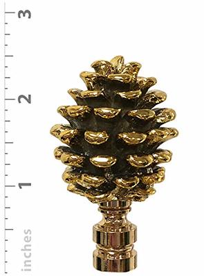 Royal Designs Pine Cone Resin Design 2.75 Lamp Finial for Lamp