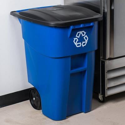 Baker's Mark 10 Gallon / 160 Cup Blue Ingredient Bin