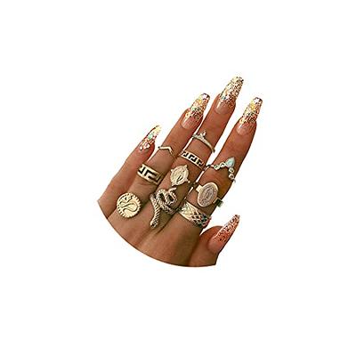 Amazon.com: Palotay Gold Rings Set for Women Stackable Rings Set Gold  Vintage Knuckle Rings Stacking Rings Boho Joint Finger Rings Butterfly Rings  Midi Rings for Girls ring sets-10pcs: Clothing, Shoes & Jewelry