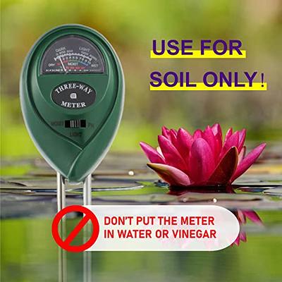 Cubilan 4 in 1 Soil Moisture Meter, PH Meter/Sunlight Intensity