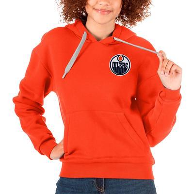 Women's Cleveland Browns Antigua Orange Primary Team Logo Victory Full-Zip  Hoodie